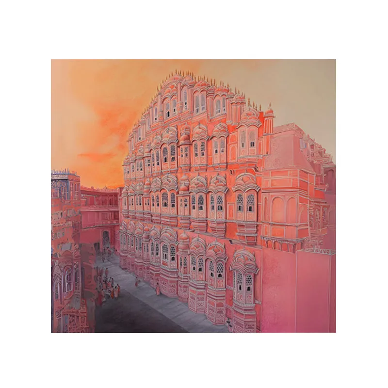 Colors Of Hawa Mahal Showpiece media 5