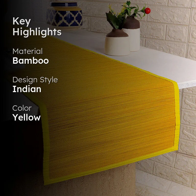 Woodland Nest Bamboo Table Runner - Yellow media 2