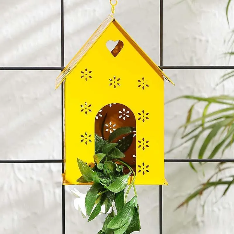 Hello Birds Green Birdhouse- Yellow media 1