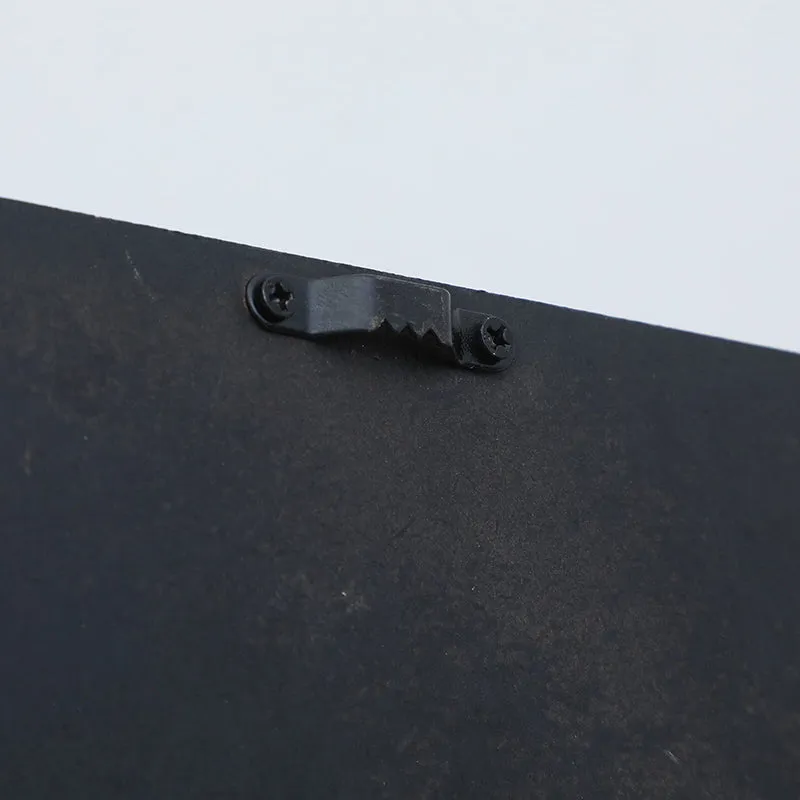 Solitary Feather Iron Wall Accent With Wooden Frame media 5