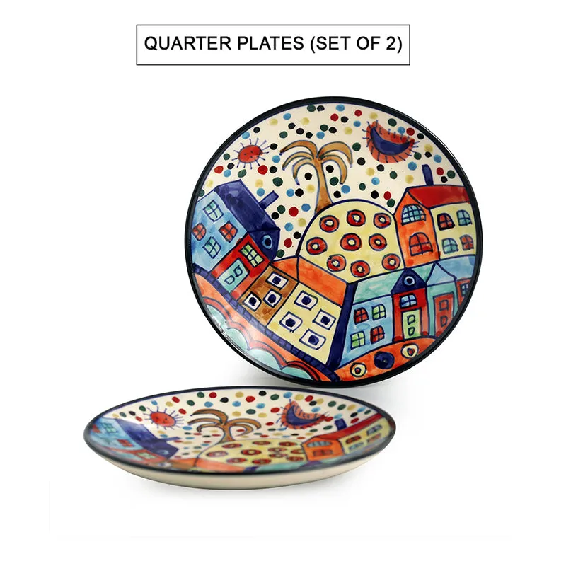 Coastal Cottage Ceramic Quarter Plate - Set Of Two media 3