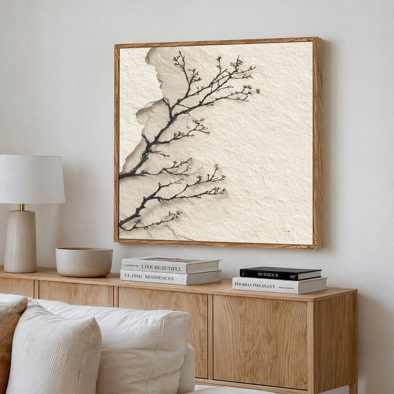 Rooted Harmony Canvas Wall Art With Frame media 4