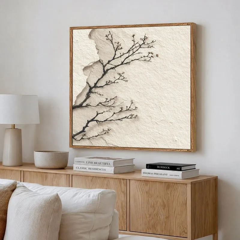 Rooted Harmony Canvas Wall Art With Frame media 4