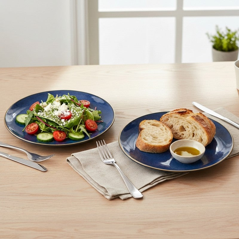 Ceramic Dinner Plates (Blue) - Set of Two