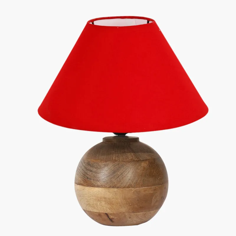 Cotin II Orb Cotton Table Lamp - Red,Brown media 6
