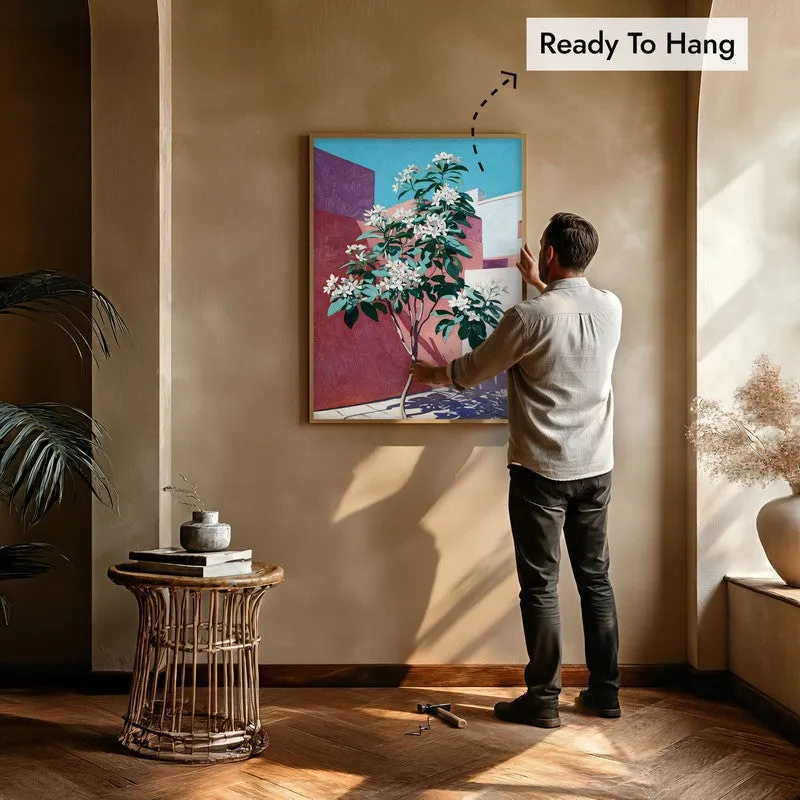 Leafora Canvas Wall Painting With Brown Frame media 8
