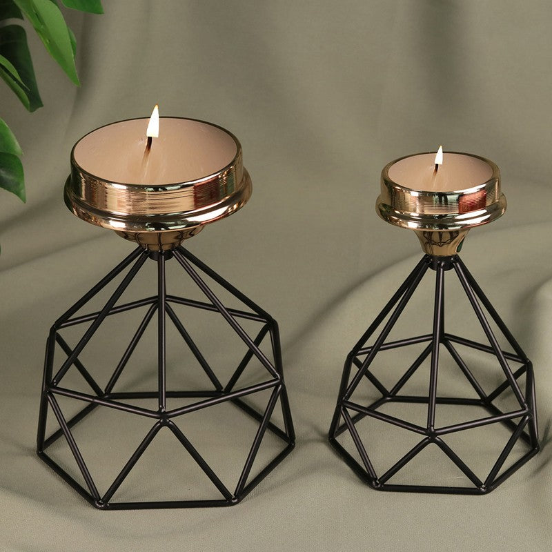 GeoGlow Candle Holder - Set Of Two