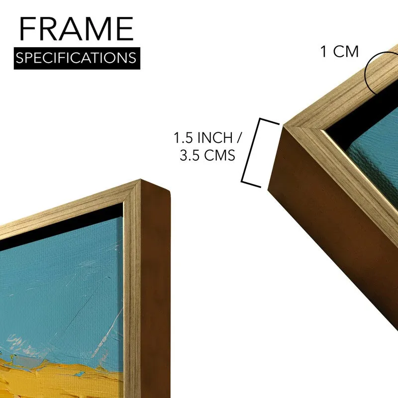 Beach Rhythm Canvas Wall Painting With Frame media 8