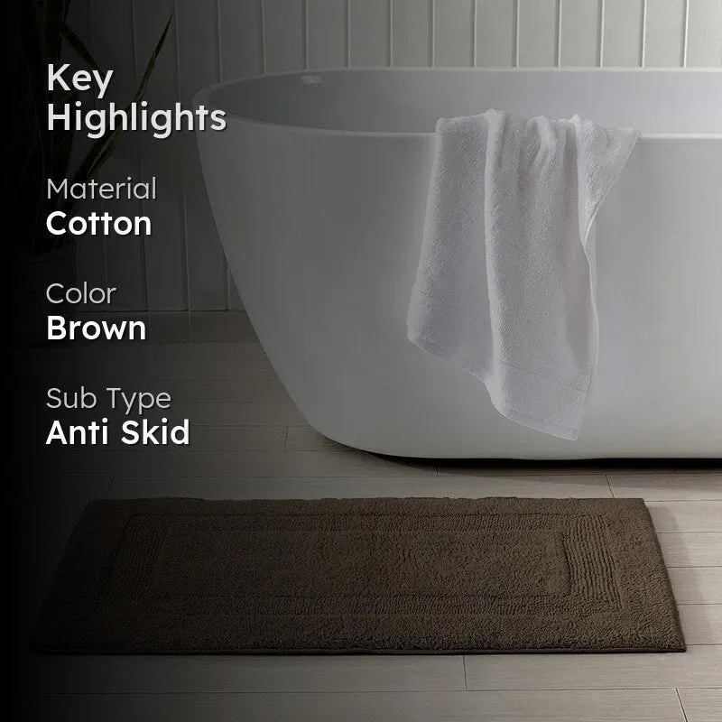 Paris Luxe Reversible Bath Mat - Soft Brown media 2