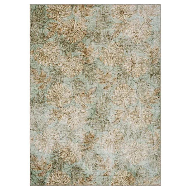 Fariyah Floral Polyester Carpet - Light Green media 1