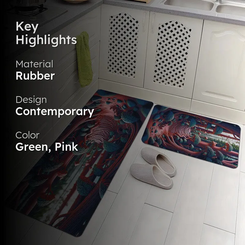 Terraza Rubber Kitchen Floor Mats - Set of Two media 2