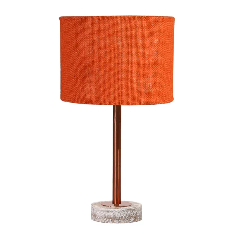 Sienna I Rodin Wooden Table Lamp - Orange,Copper,White media 4