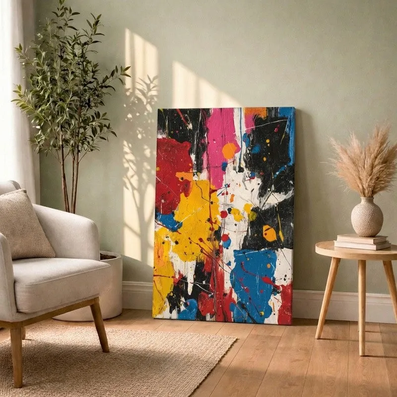 Dynamic Stroke Matrix Canvas Wall Art media 1
