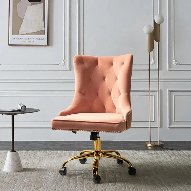 Seatra Neem Wood Office Chair - Pink media 1