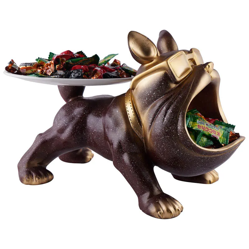 The Posh Pup Painted Polyresin Show Piece - Coffee media 4