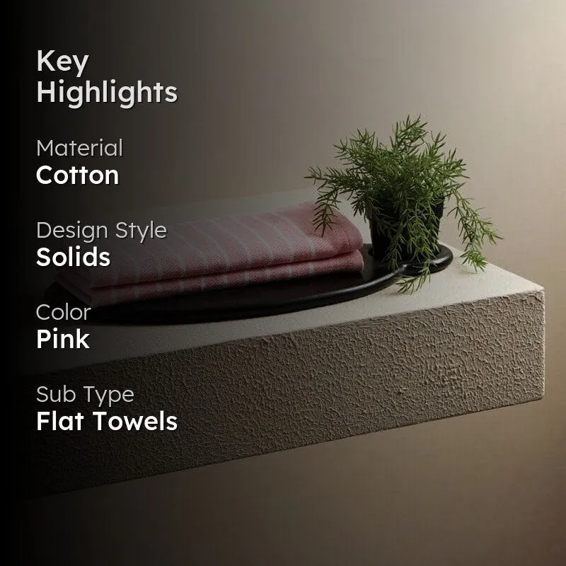 Imrie Cotton Terry Hand Towel (Pink) - Set Of Two media 2
