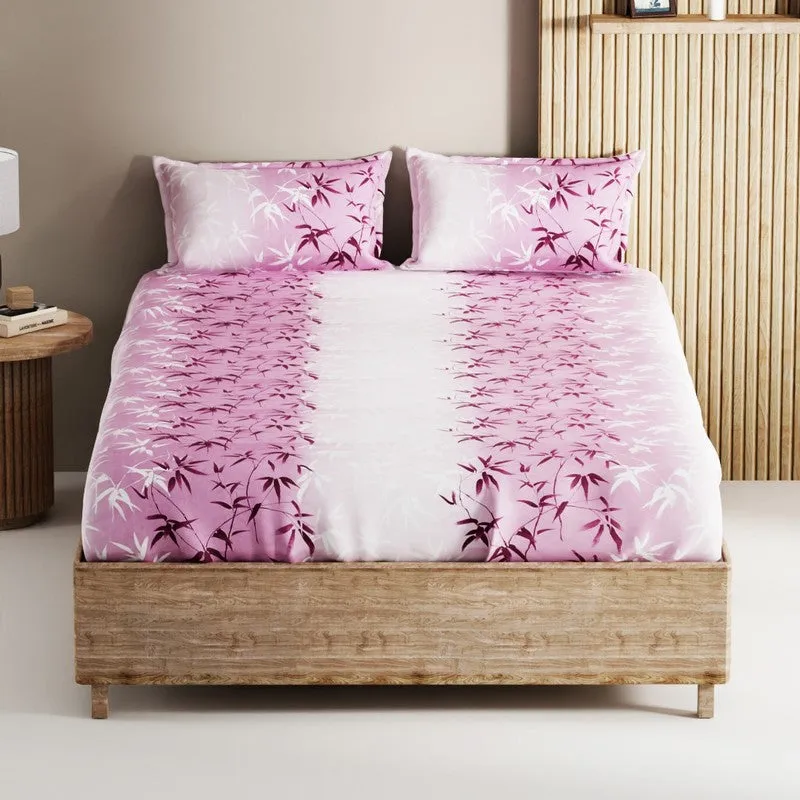 Vornel Cotton Bedsheet (Peach) - 144 TC media 3