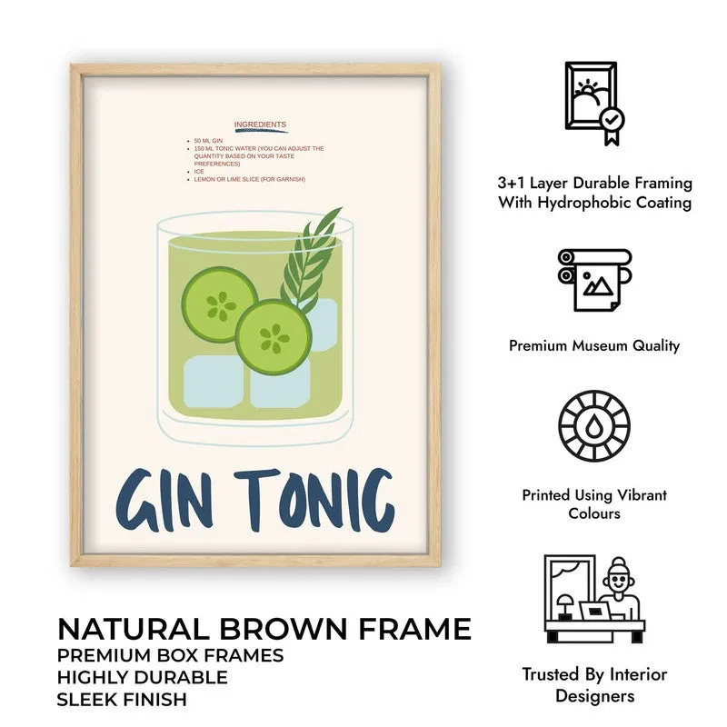 GinTonic Archival Canvas Wall Art - Brown media 11
