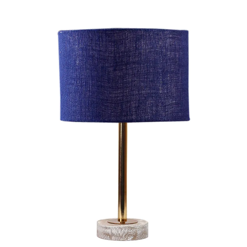 Sienna I Rodin Wooden Table Lamp - Blue,Gold,White media 4