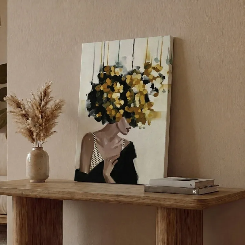 Flowery Feminine Canvas Wall Painting media 1