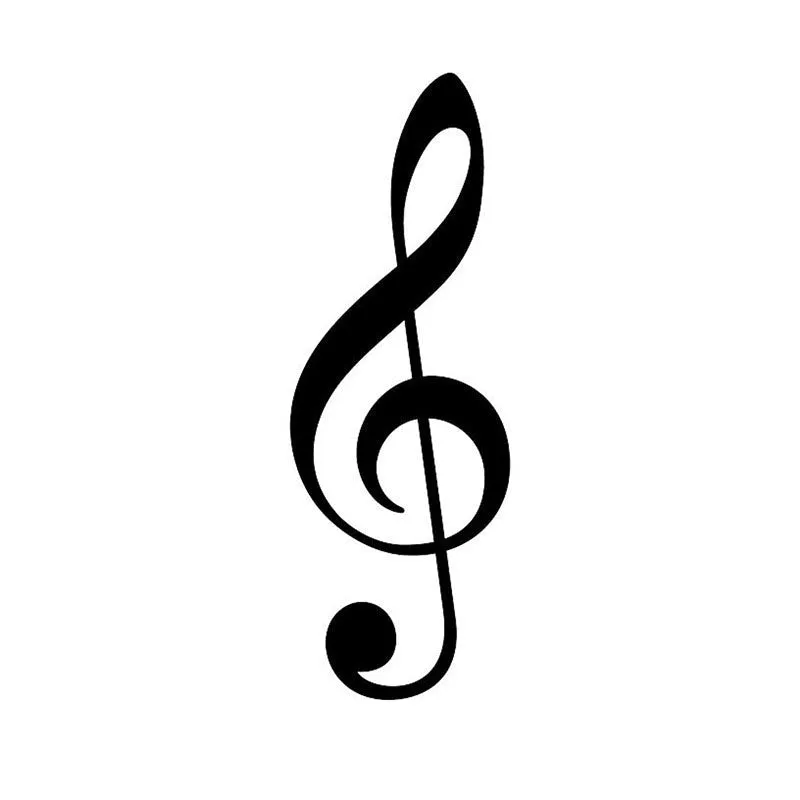 Treble Key Musical Harmony Black Iron Wall Accent media 3