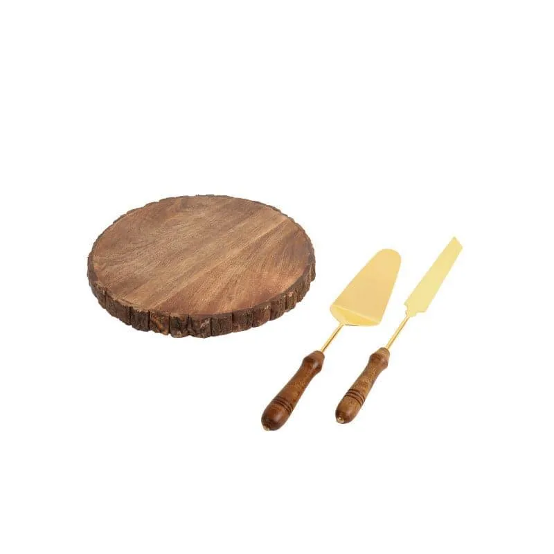 Timona Wooden Cake Platter media 3