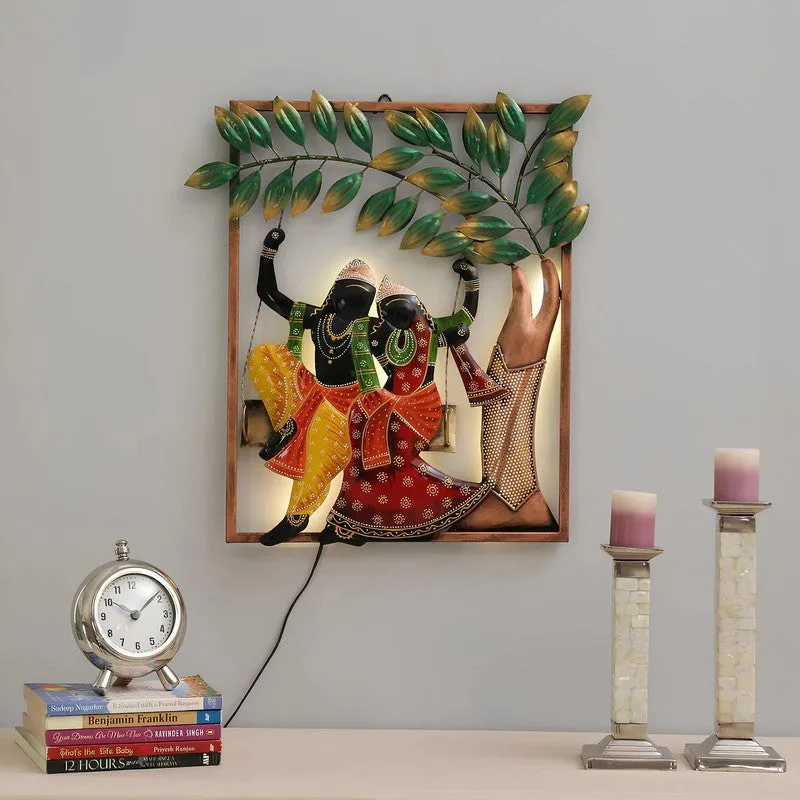 Radha Krishna LED Iron Wall Accents media 3