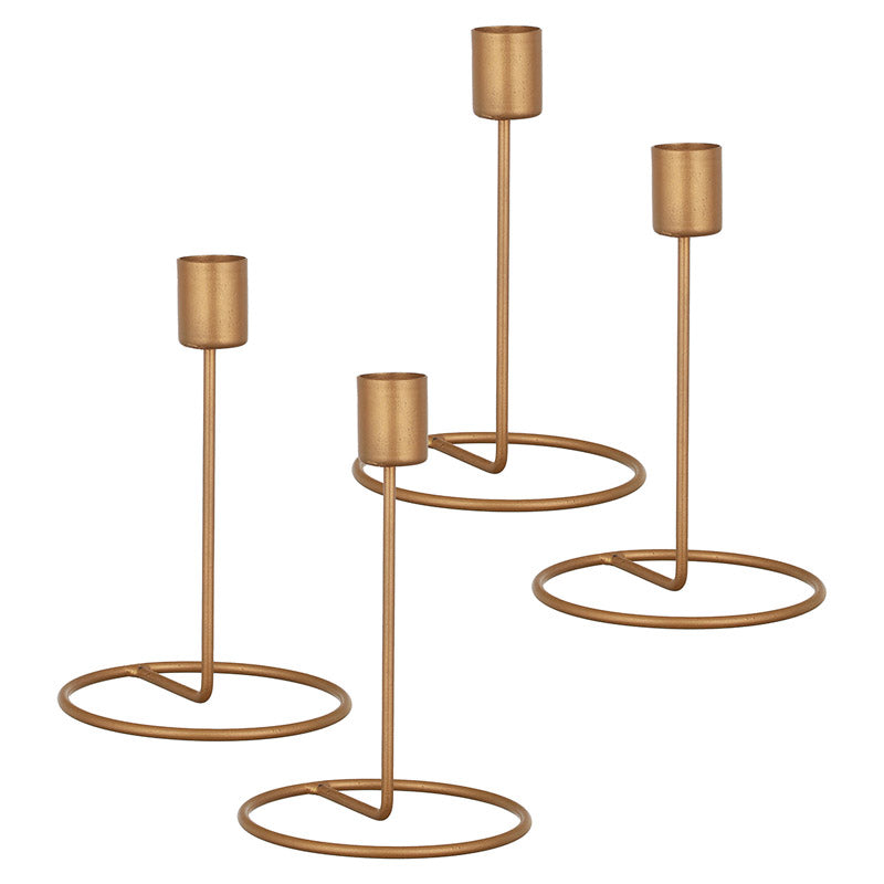Baia Tealight Candle Holder (Gold) - Set of Four media 4