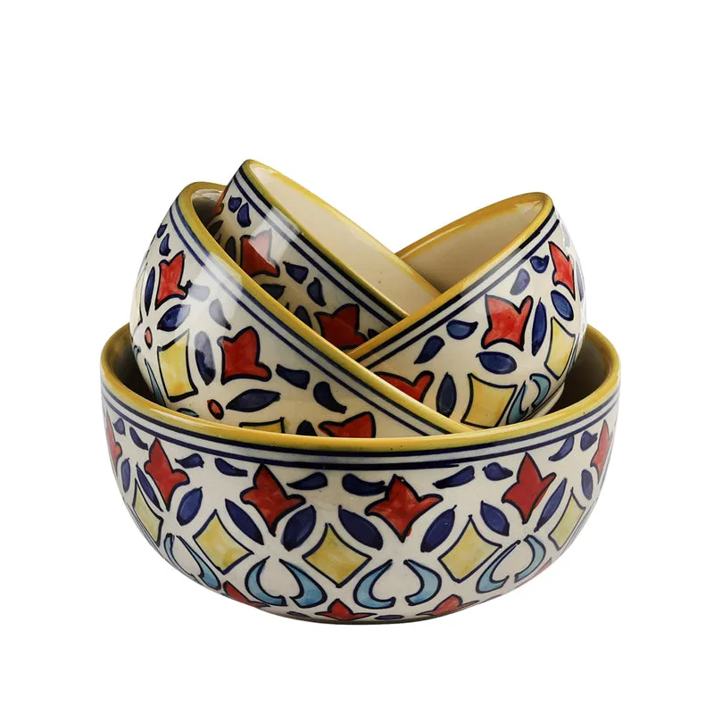 Ruhani Serving Bowl (1L/750 mL/500 mL/350 mL) - Set Of Four media 4