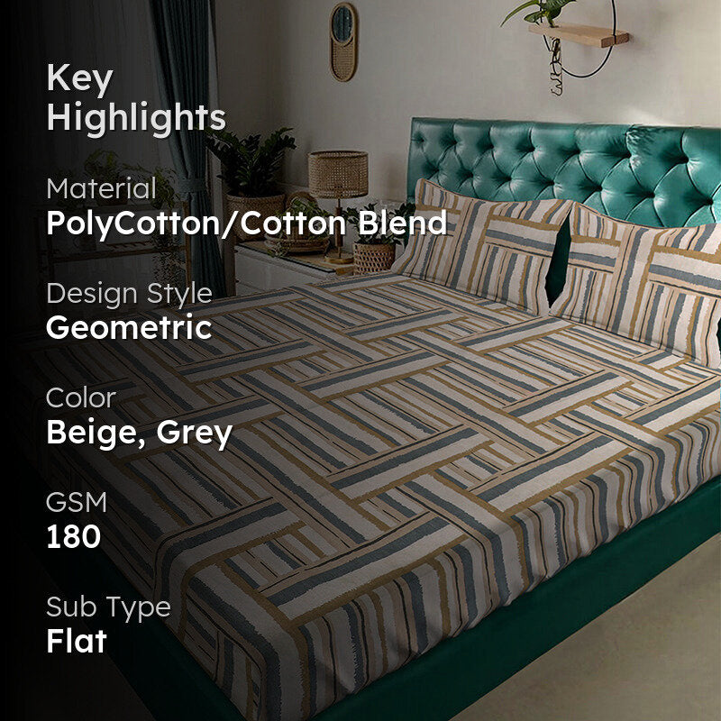 Sameira Bedsheet - 180 GSM media 2