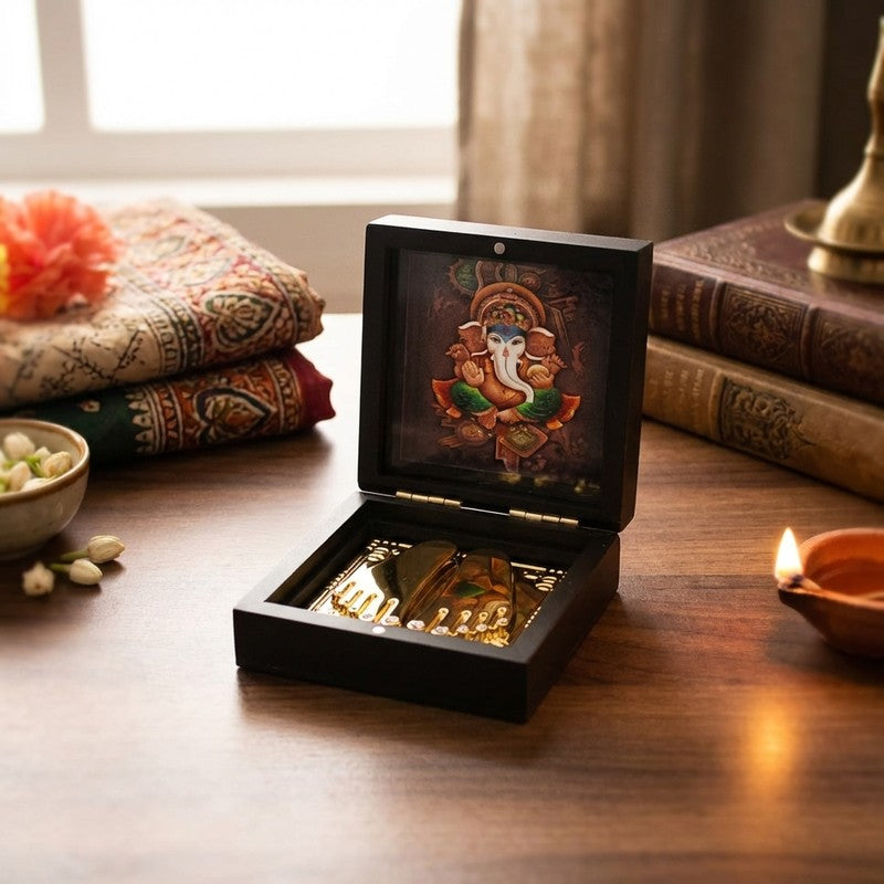 Lord Ganesh Divine Brass Paduka