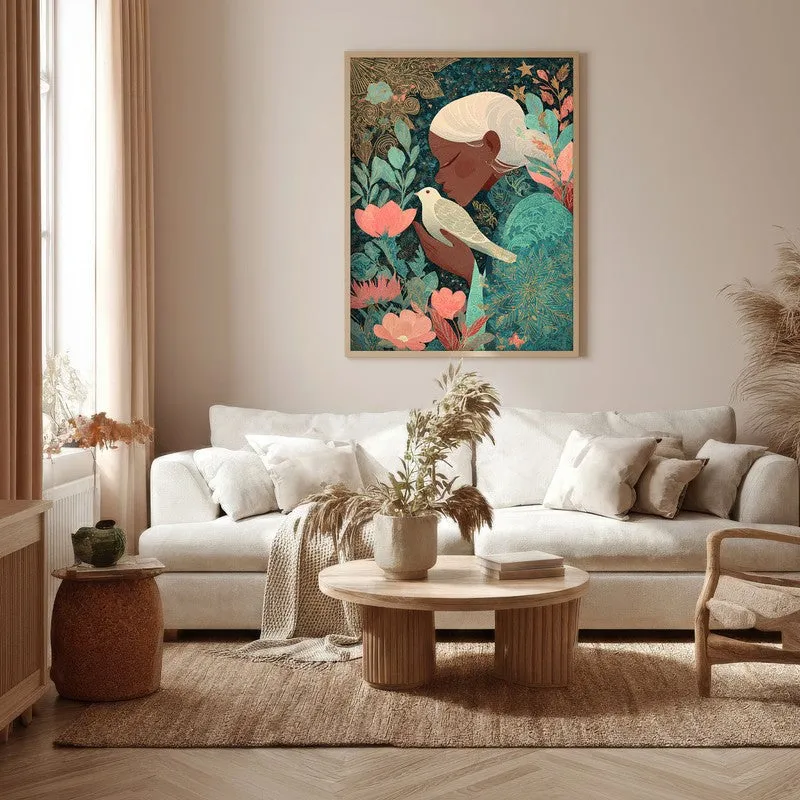 Auradove Canvas Wall Painting - Brown Frame media 5