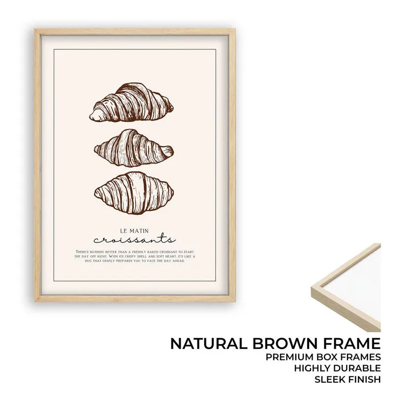CroissantMorphosis Archival Canvas Wall Art - Brown media 9