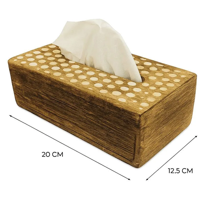 Rustic Wooden Tissue Holder media 9