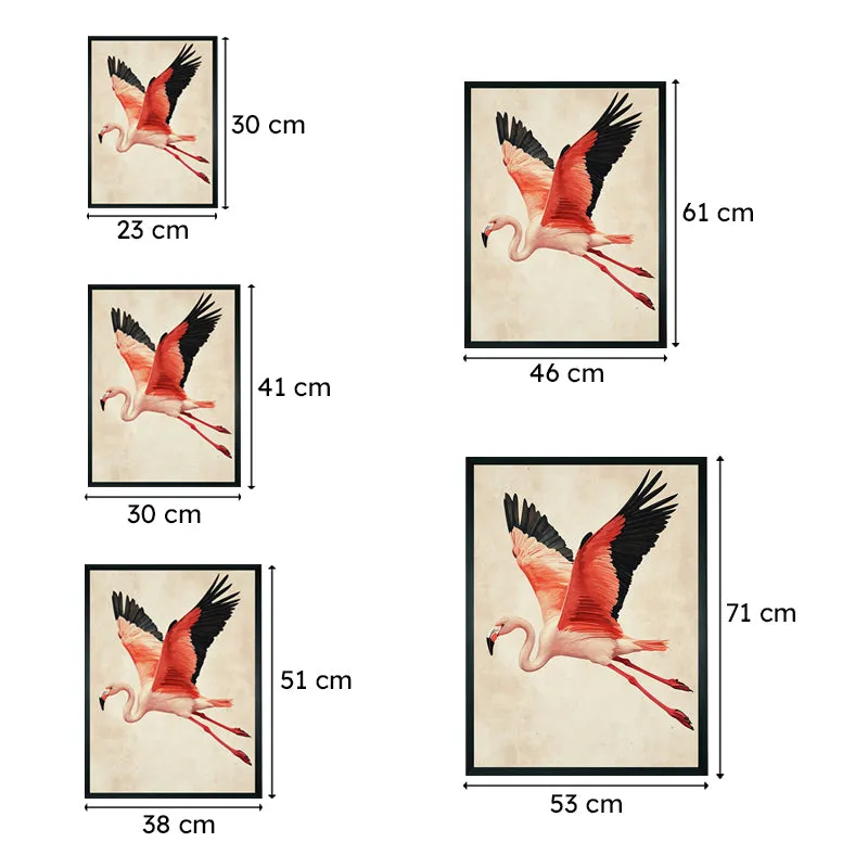 Flight Of Pink Wall Art With Resin Frame media 8