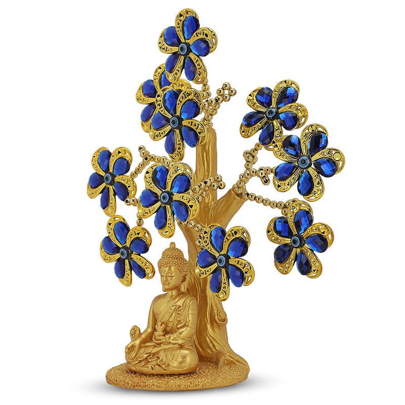 Buddha Floral Tree Of Life Showpiece media 6