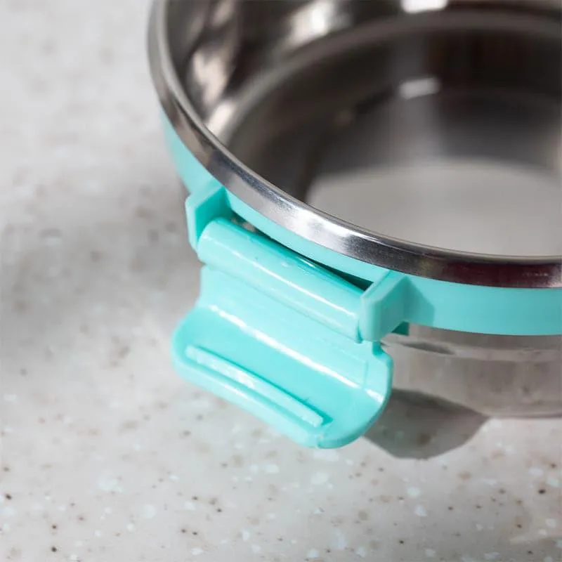 Ivago Steel Airtight Lunch Box (Aqua) - 275 mL media 8