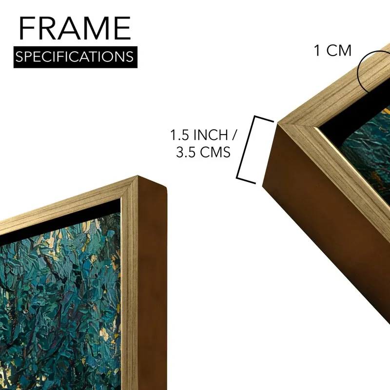 Amethyst Ground Canvas Wall Painting With Frame media 8