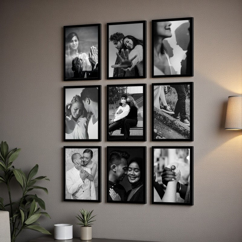 Ivanka Wooden Photo Frame (Black) - Set Of Nine media 3