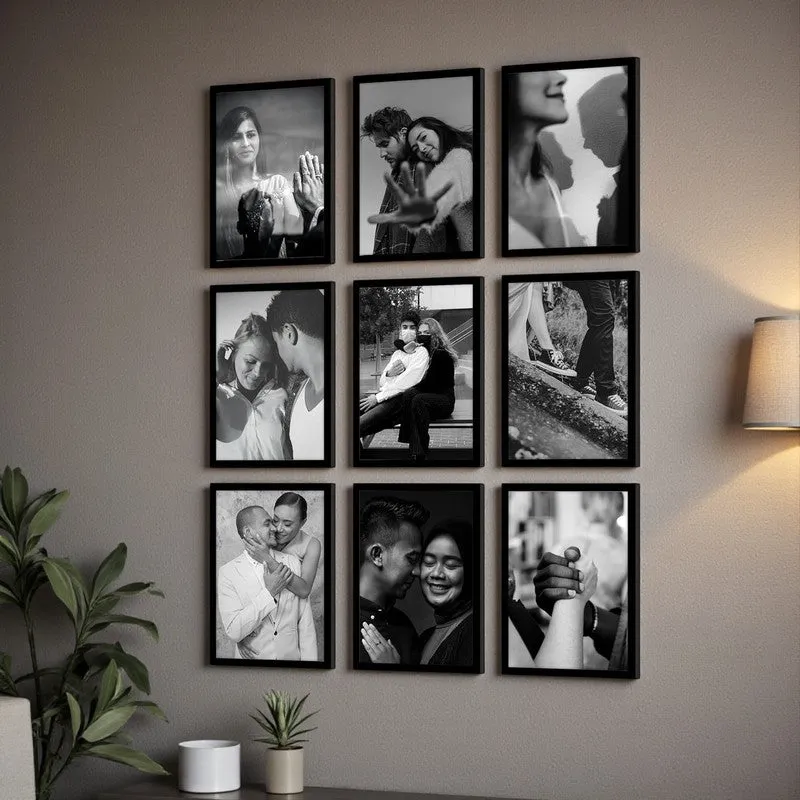 Ivanka Wooden Photo Frame (Black) - Set Of Nine media 3