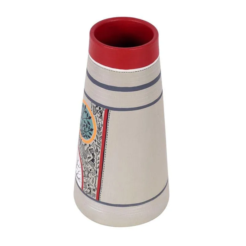 Gunjan Tribal Terracotta Vase media 4