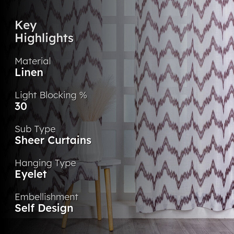 Kivelle Modern Motif Curtain - Set Of Two media 2