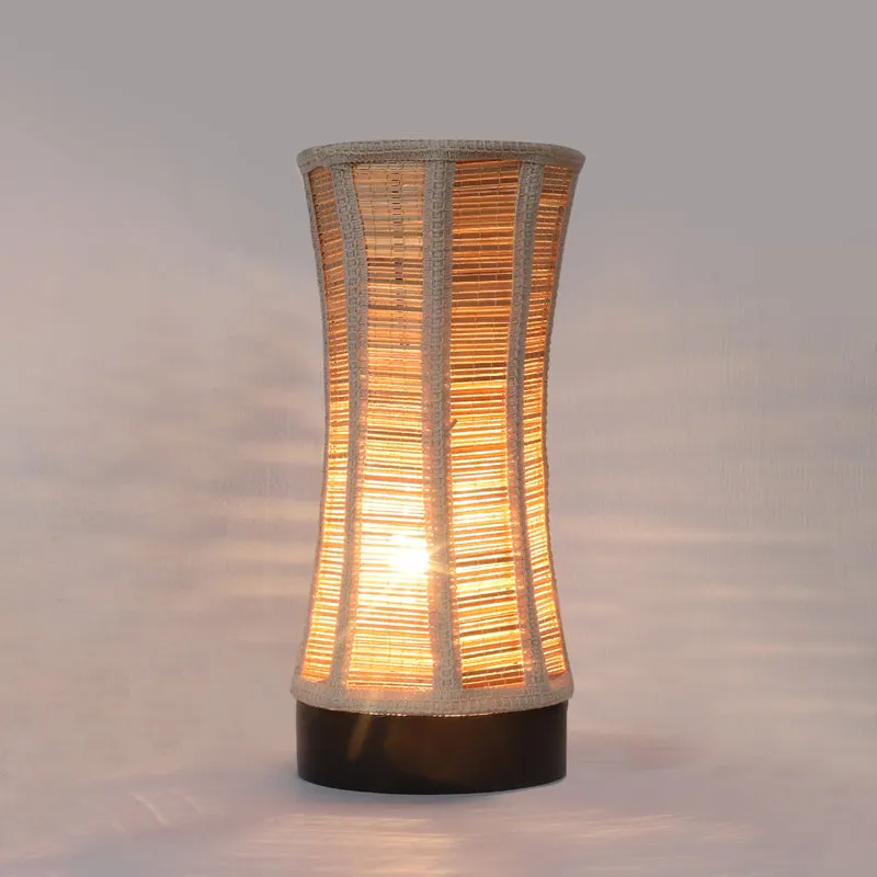 Halora Bamboo Curve Table Lamp - Black media 4