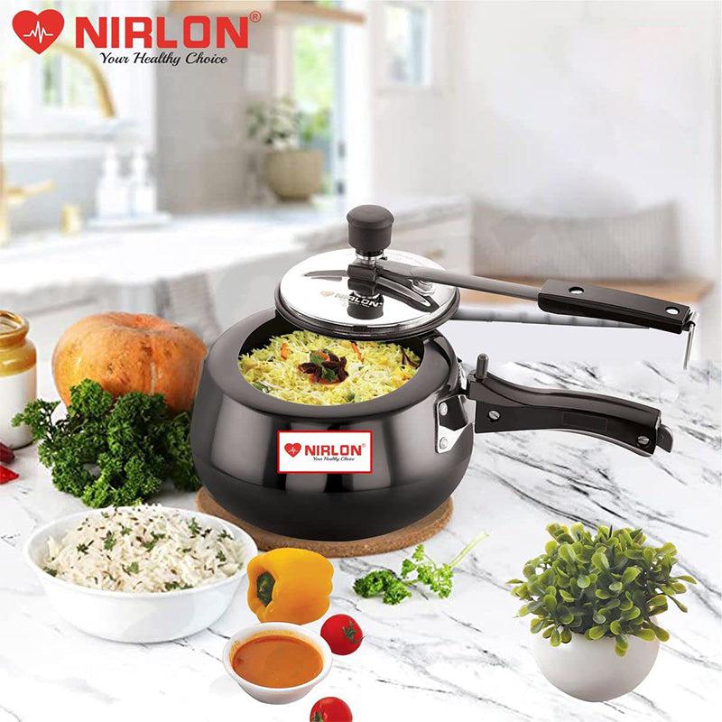 Nirlon Classic Hard Anodized Pressure Cooker - 3000 mL/ 8 Inches media 3