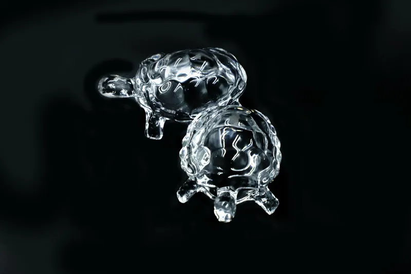Vastu Crystal Glass Turtle Showpiece - Set Of Two media 3