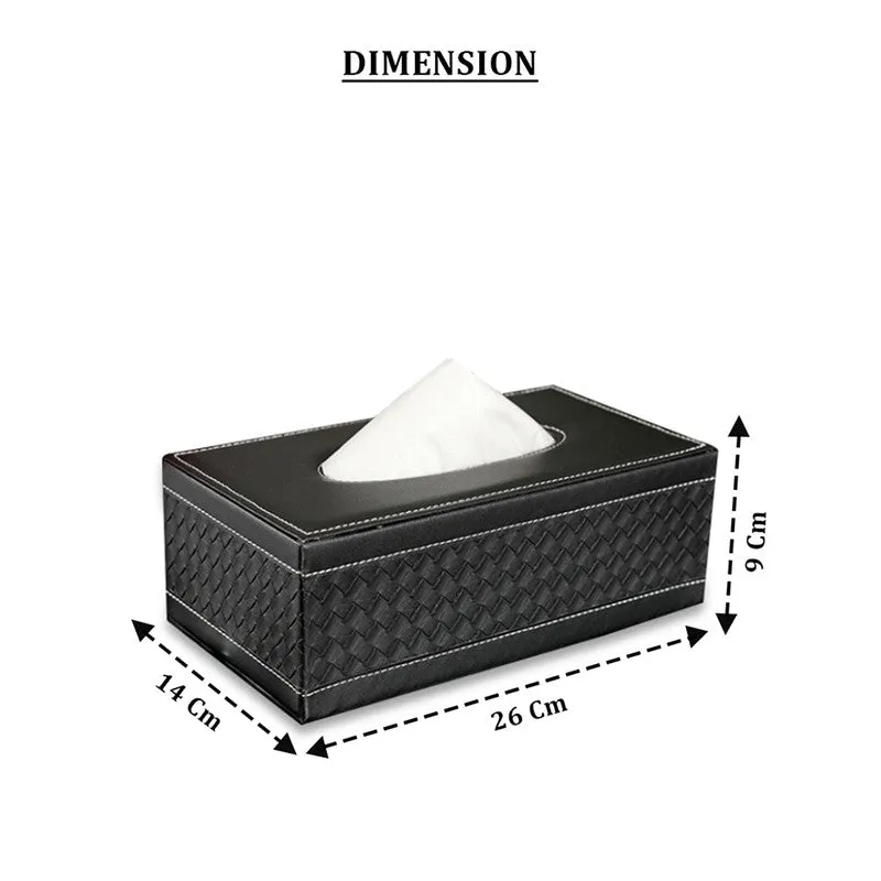 AarviDecor Evara Faux Leather Tissue Holder media 7