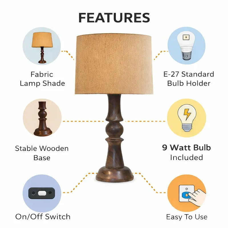 PureRadiance Wooden Table Lamp media 4