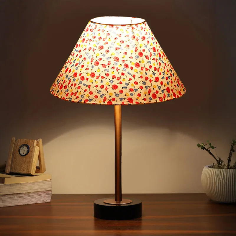 Fleura Conical Wooden Table Lamp - Multicolor media 1