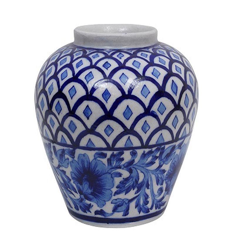 Cerulean Handpainted Vase media 4