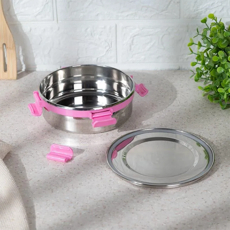 Clip Lock Lunch Box (600 mL) - Pink media 4